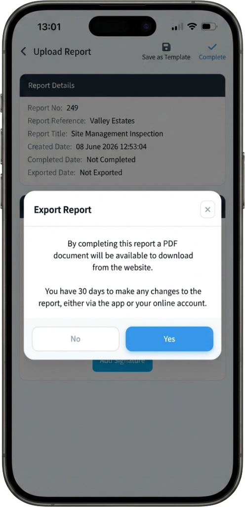 submit a report